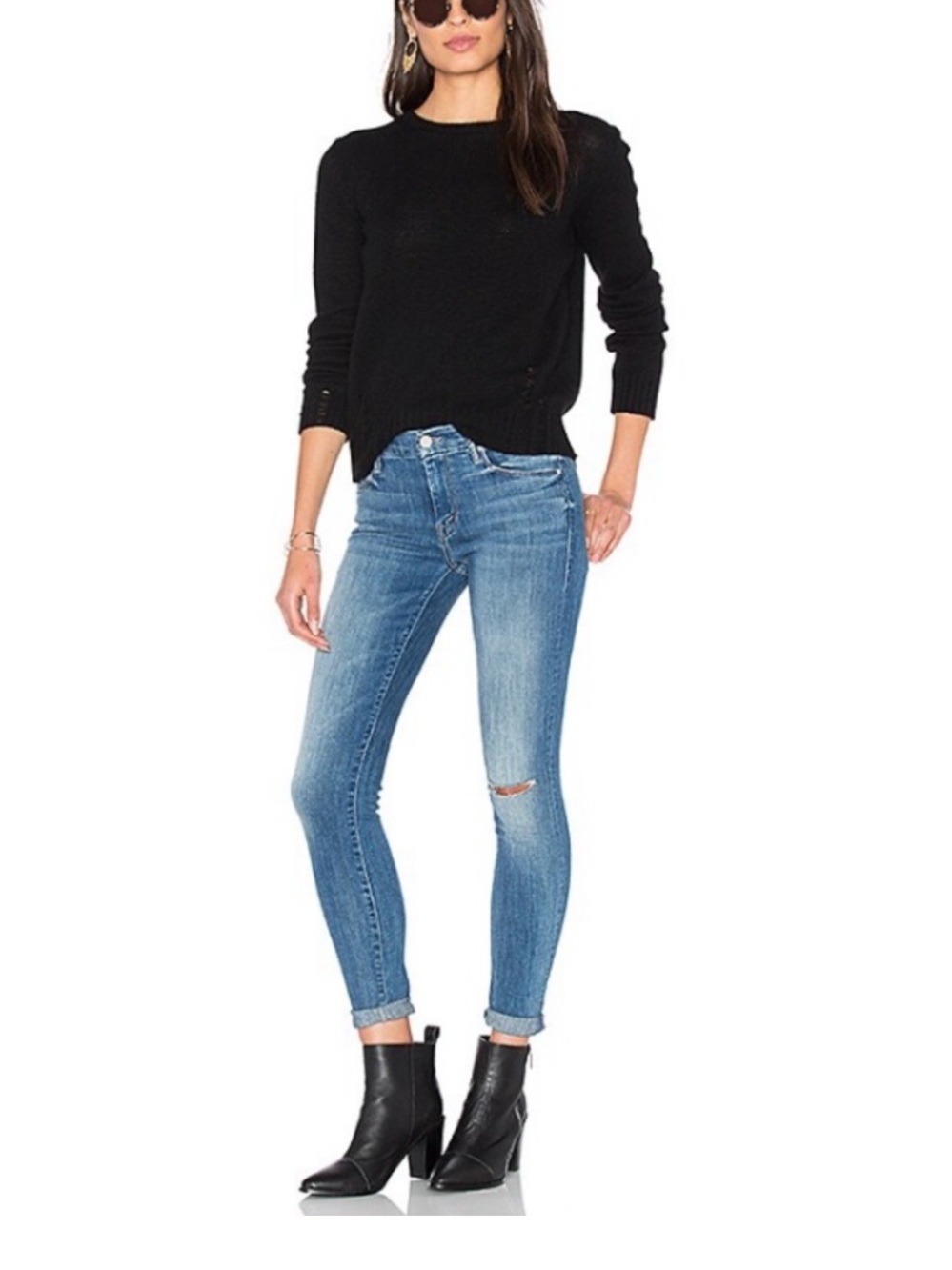 Mother Jeans The Looker High Five Skinny Jeans Size 25.